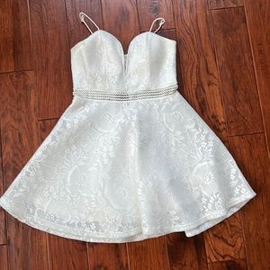 White lace dress